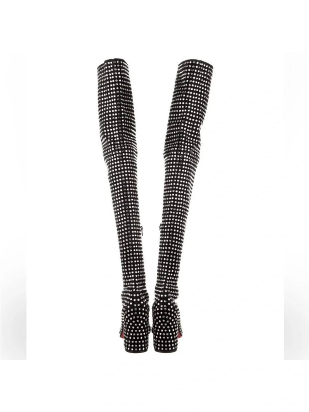 Christian Louboutin Strass Jane botta Crystal accent boots 9,995